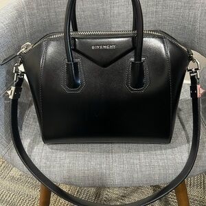Givenchy Black Satchel with Luxurious Leather and Adjustable Strap